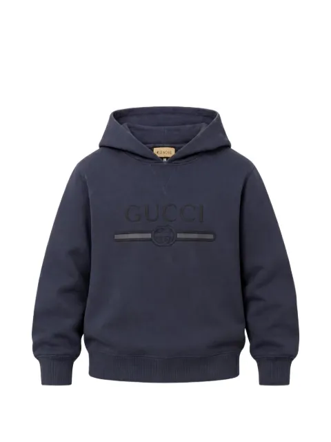 Gucci Kids hættetrøje med broderet logo og interlocking G-logo