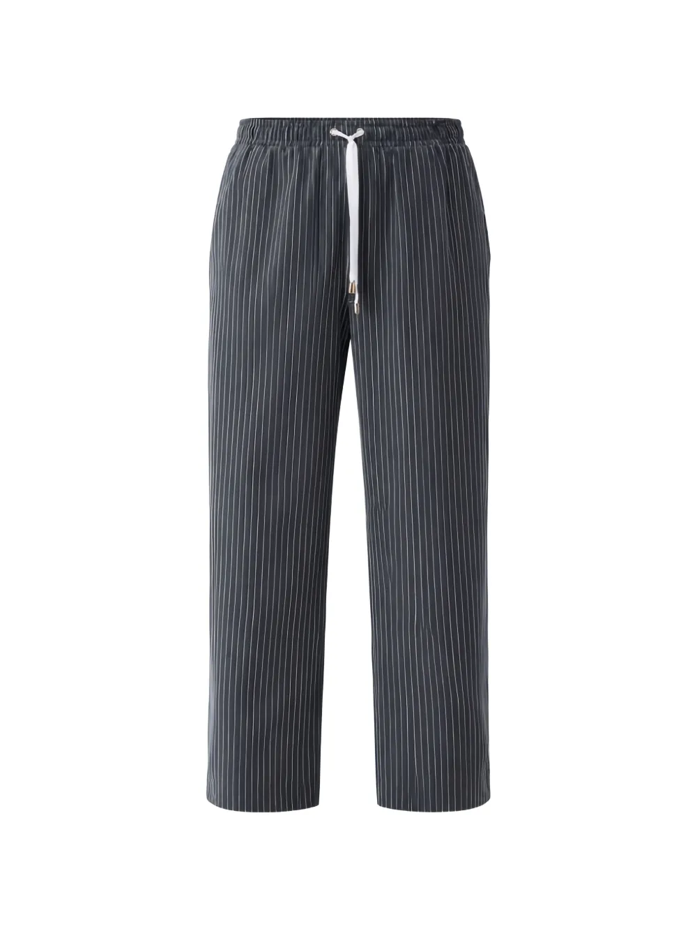 LIU JO pinstriped-trousers with lace-insert - Grigio