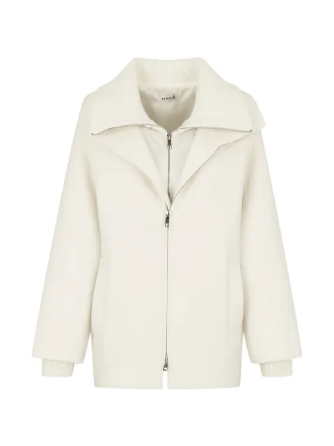 P.A.R.O.S.H. zip-up ribbed-collar jacket