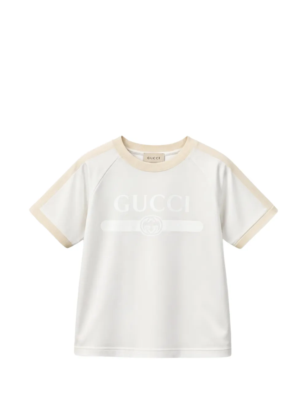 Gucci Kids logo-print raglan-sleeve T-shirt - Weiß
