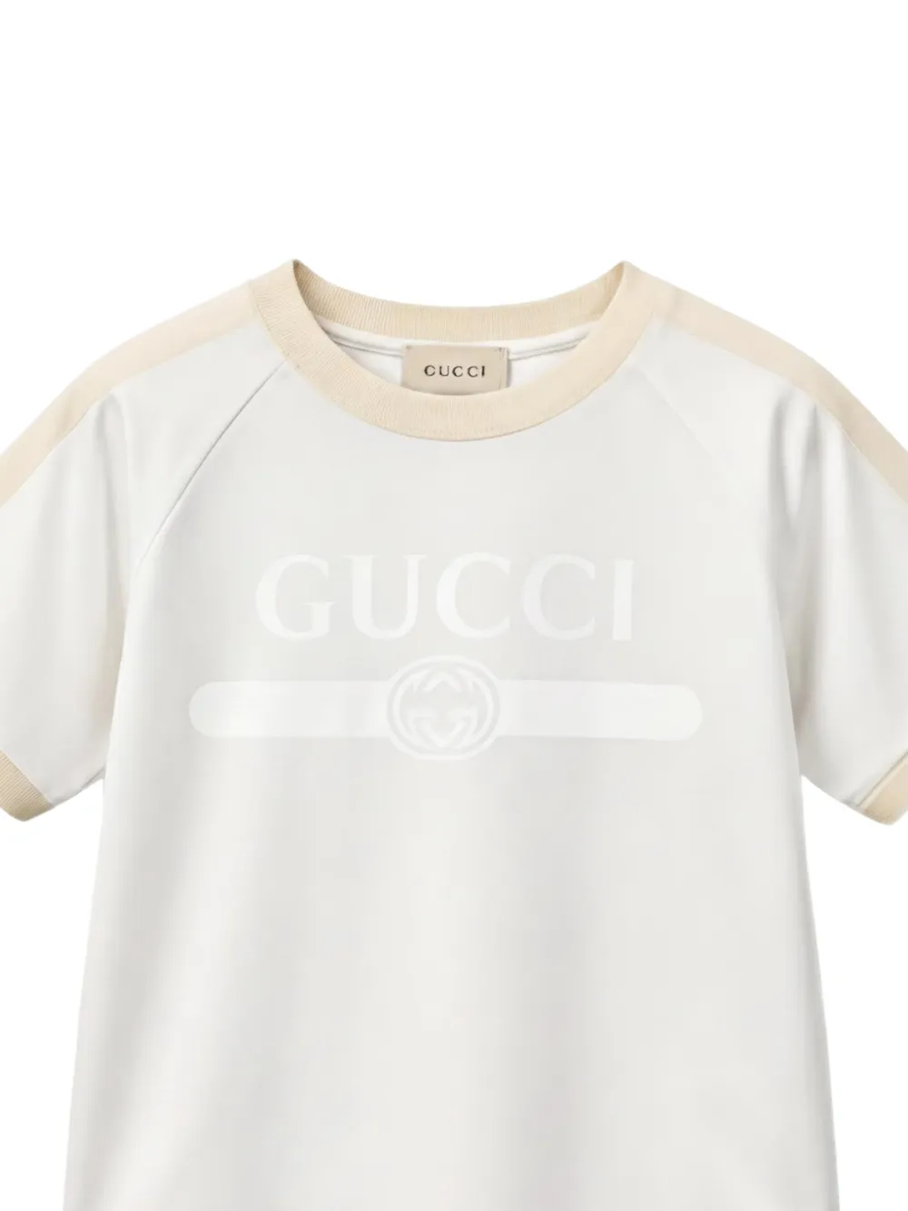 Gucci Kids T-shirt met logoprint Wit