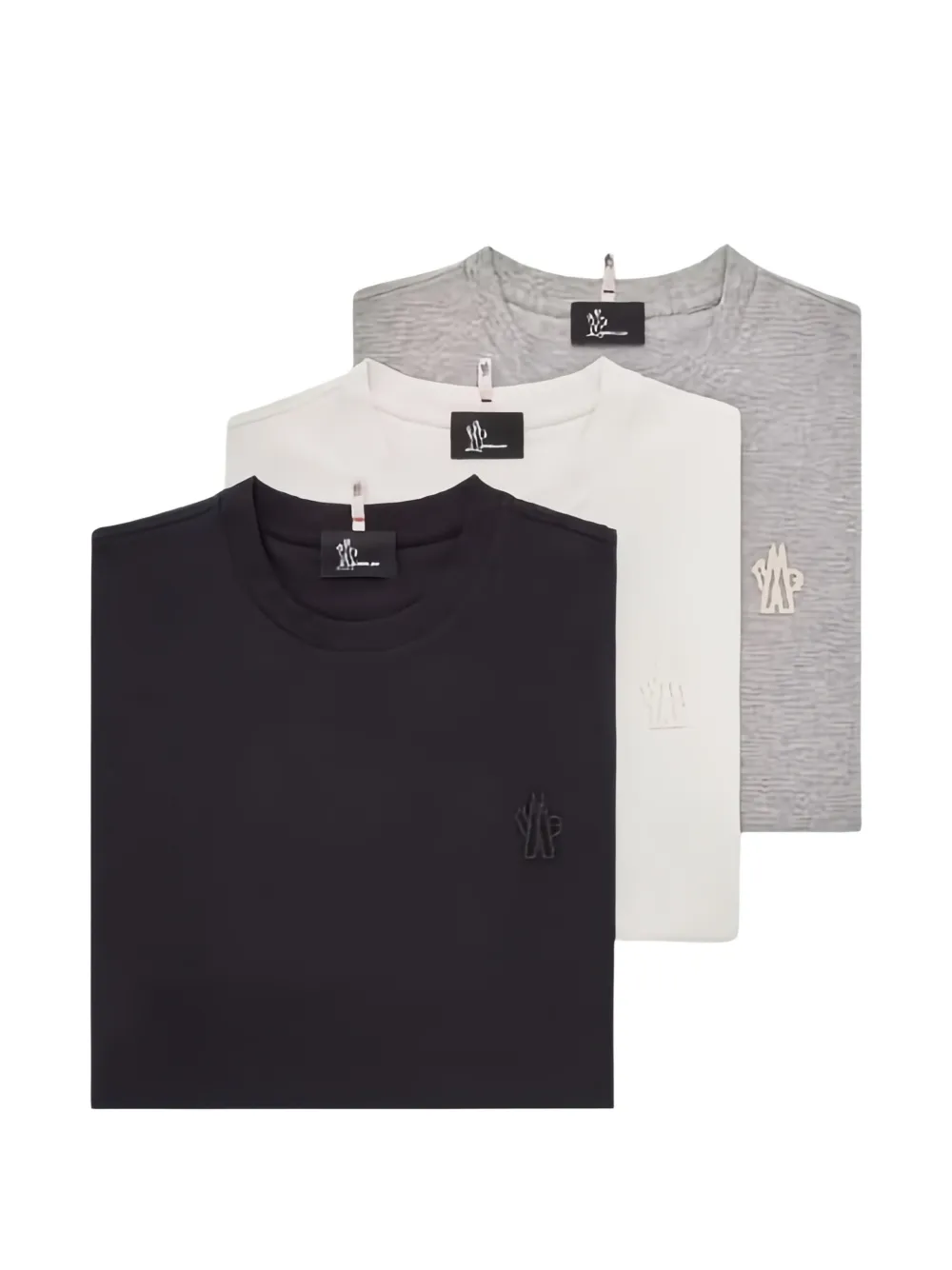 Moncler Grenoble Logo-patch T-shirts (pack of Three) in Multicolour