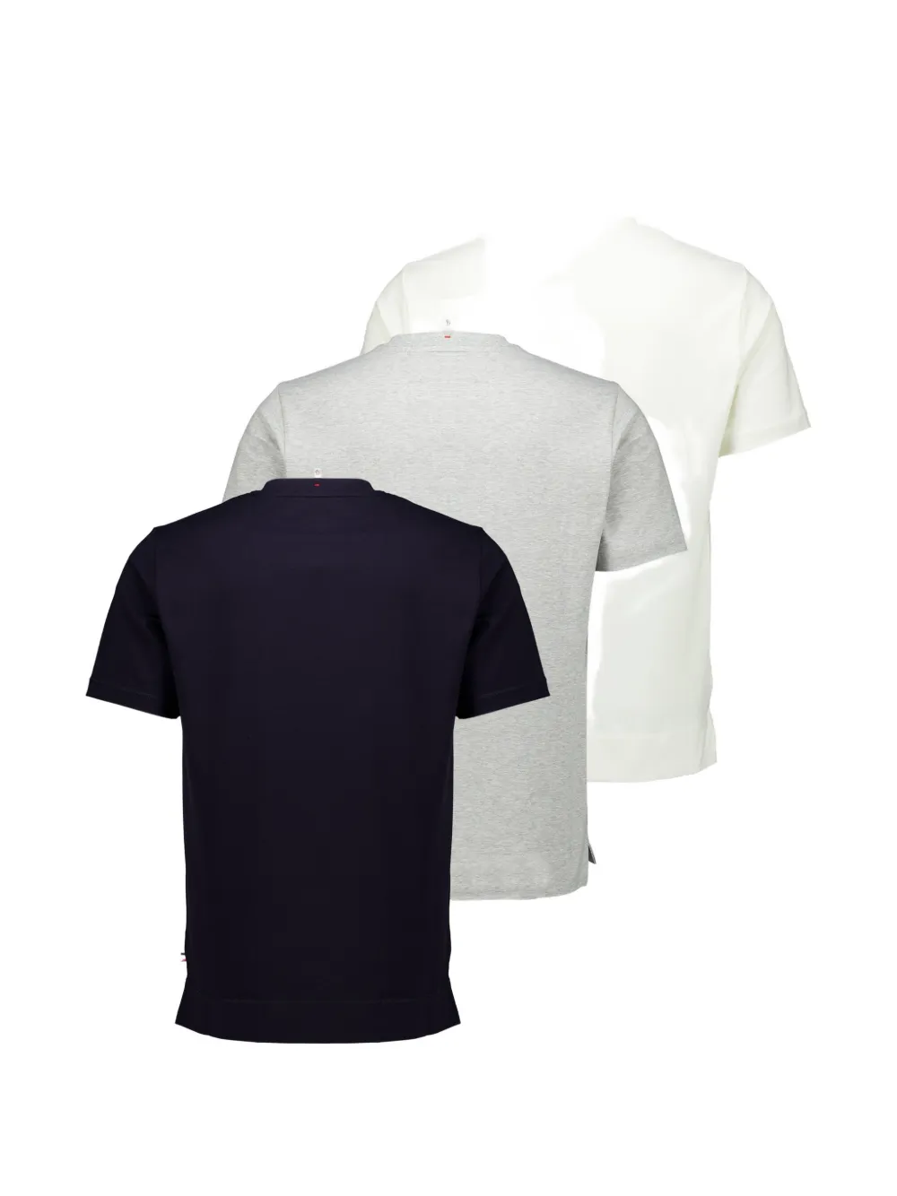 Moncler Grenoble Drie T-shirts met logopatch Veelkleurig