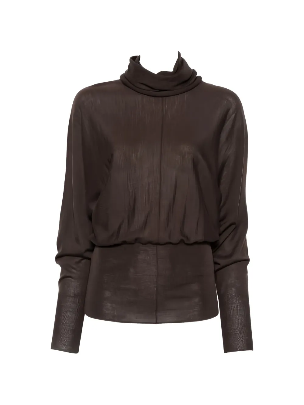 Soeur Lindsay high-neck batwing-sleeve sweater - Braun
