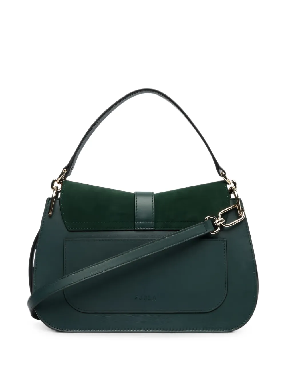 Furla Medium Flow tas met handvat Groen