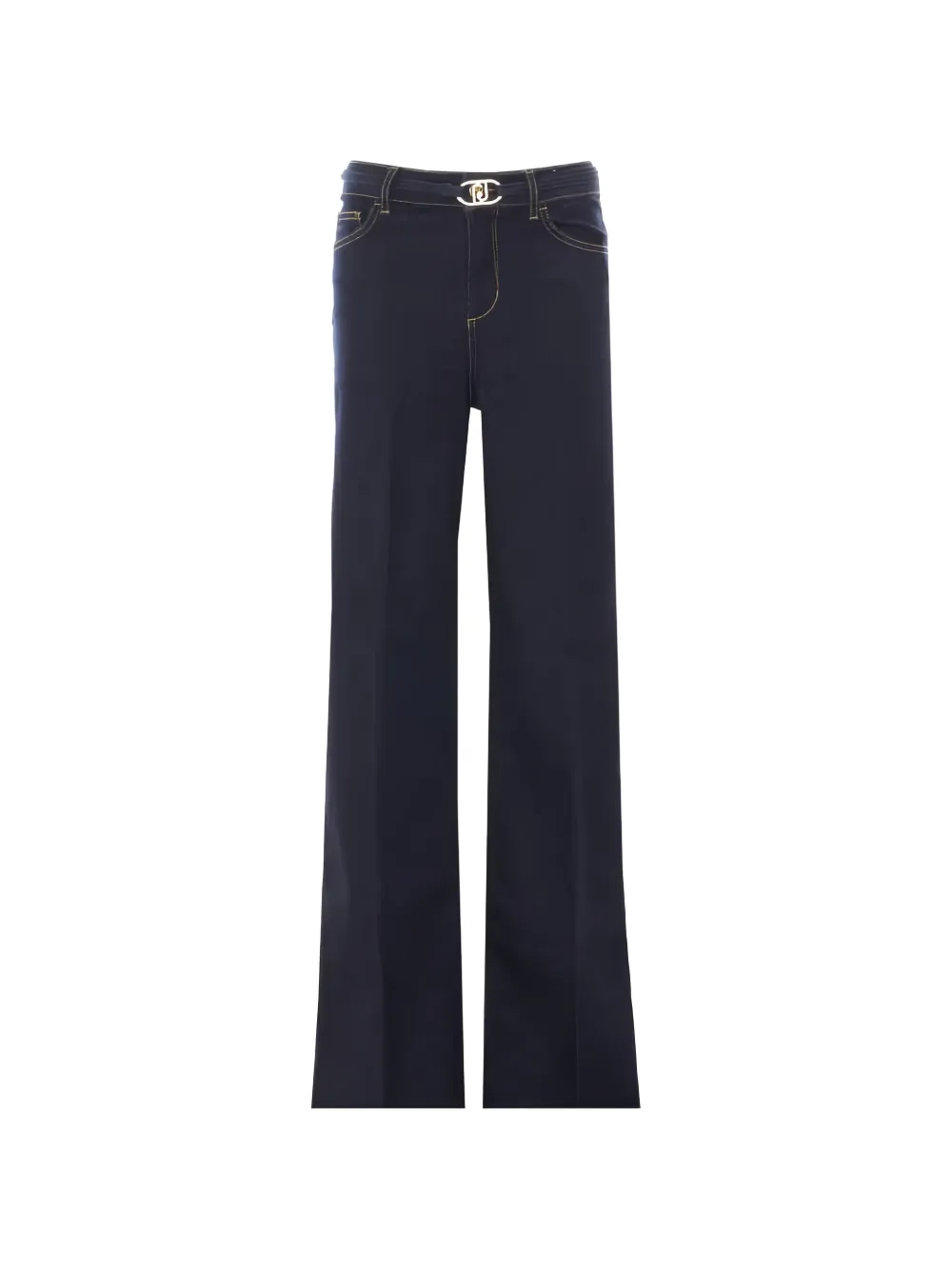 LIU JO logo-plaque flared jeans - Blu