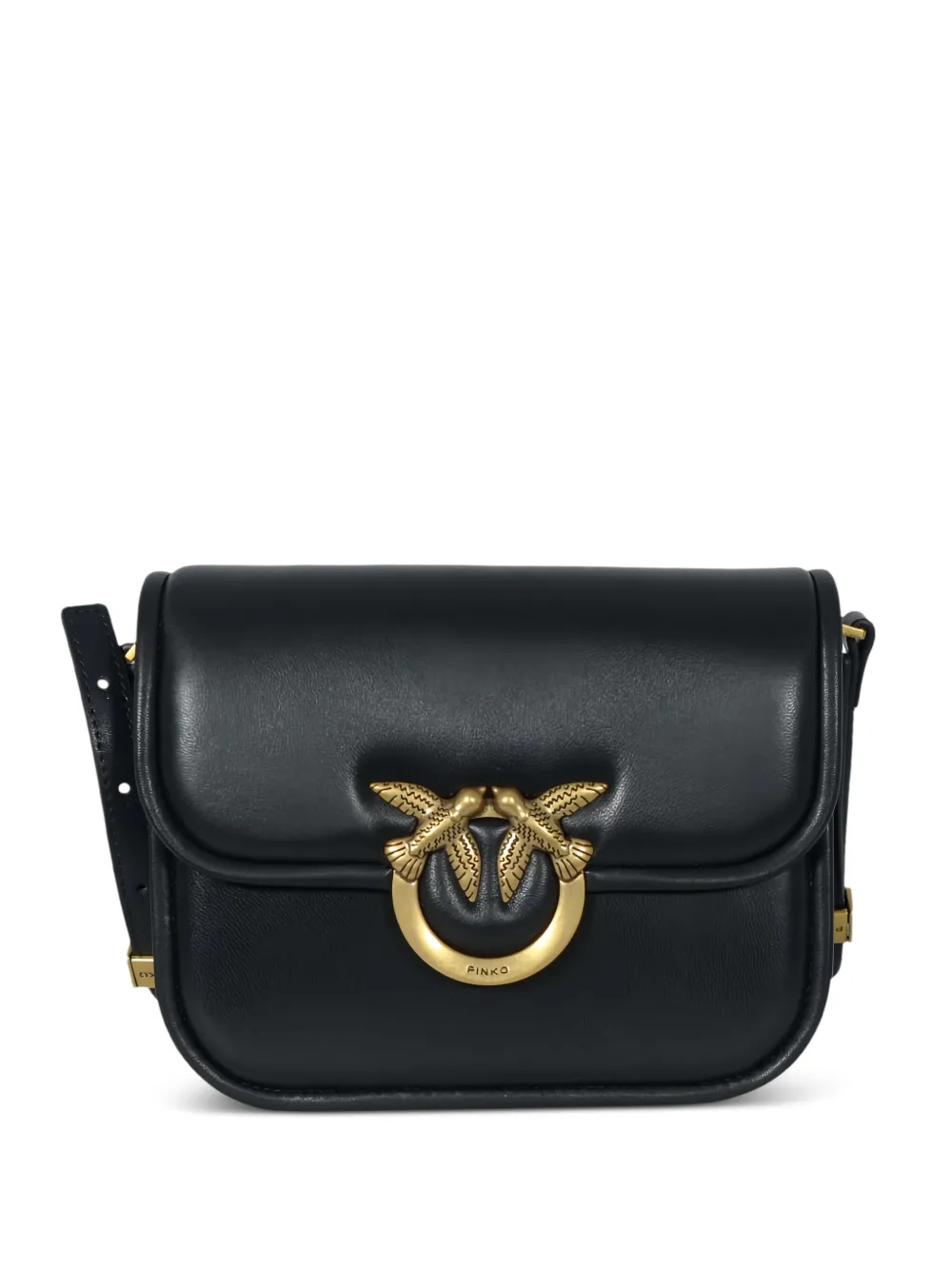 PINKO Love Birds plaque shoulder bag - Nero