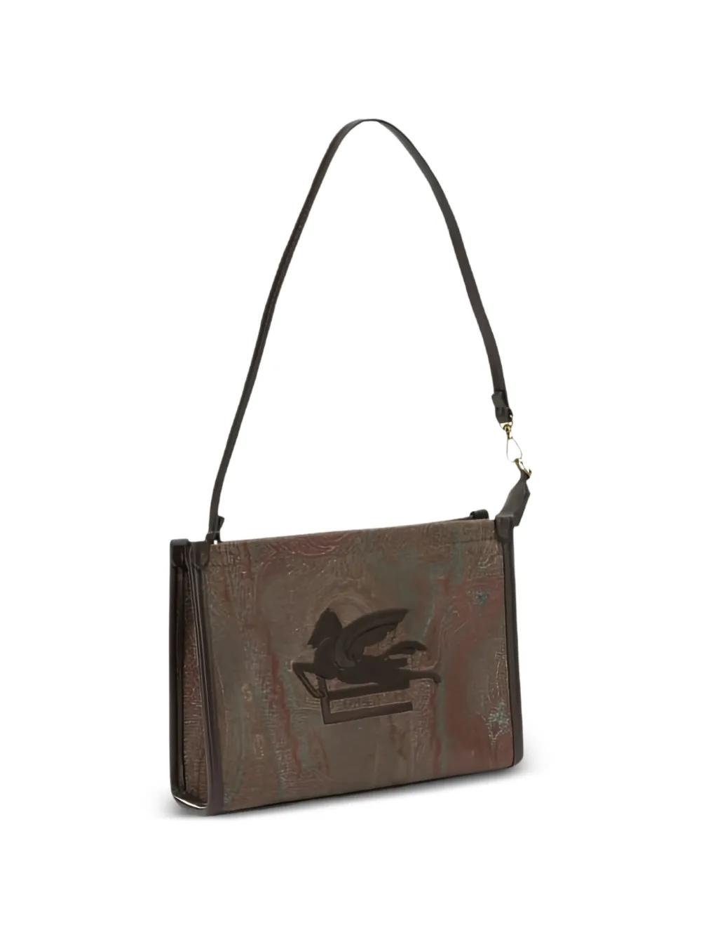 ETRO Pegaso paisley-print shoulder bag - Braun