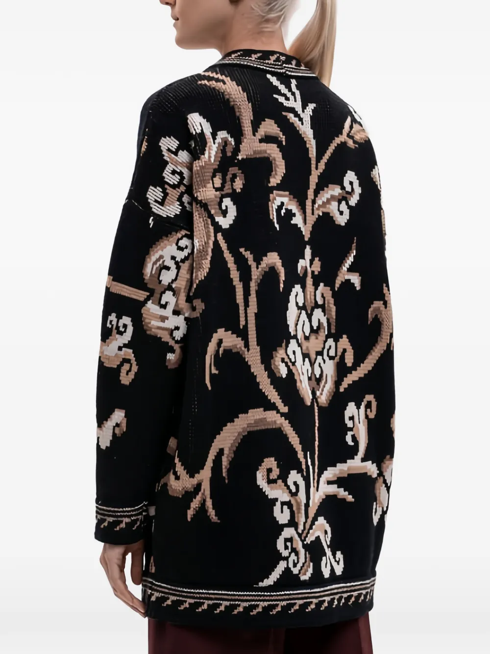 ETRO Wollen intarsia vest Zwart