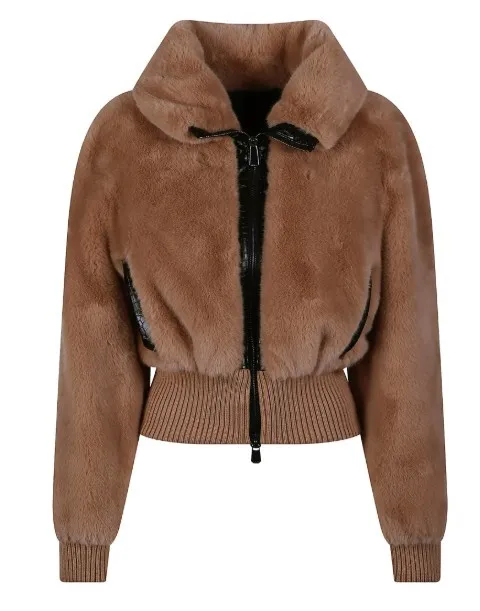 PINKO ribbed-hem jacket