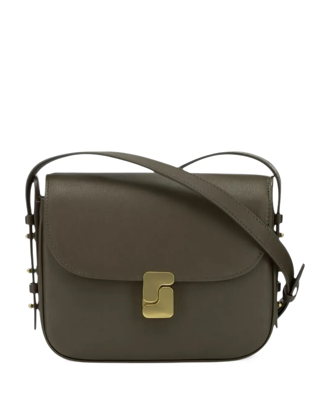 Soeur small Bell leather shoulder bag - Verde