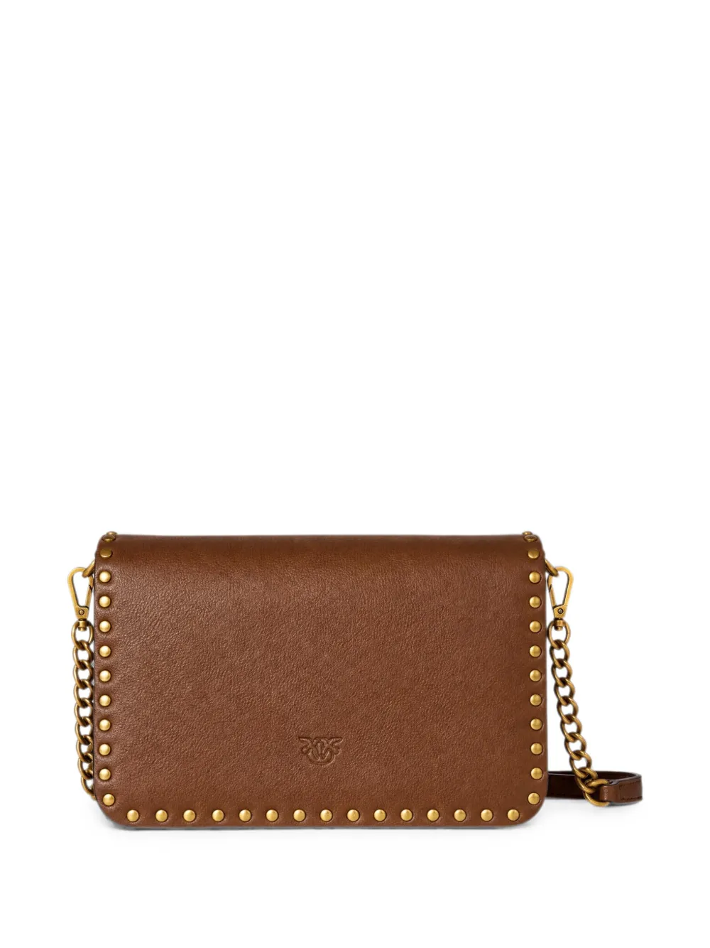 PINKO Crossbodytas verfraaid met studs Bruin