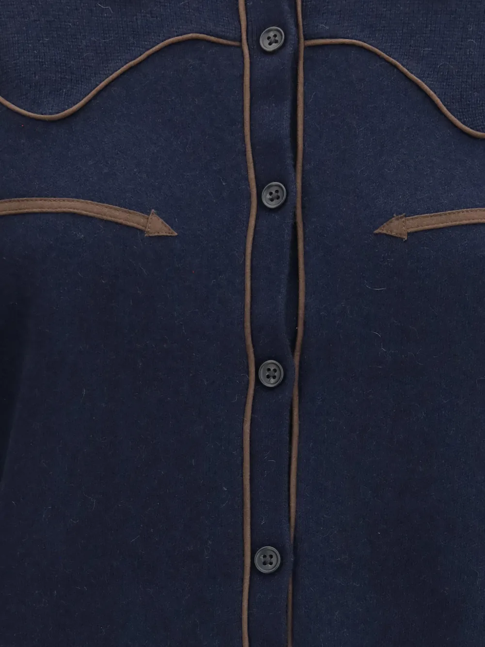 Guest In Residence Gebreide blouse in Western-stijl Blauw