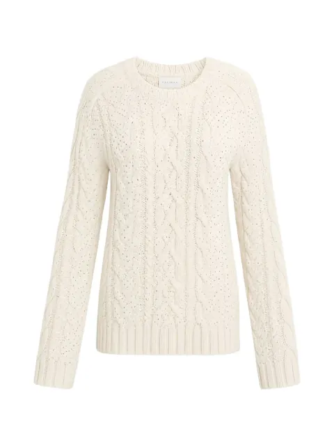 P.A.R.O.S.H. crystal-embellished cable-knit sweater