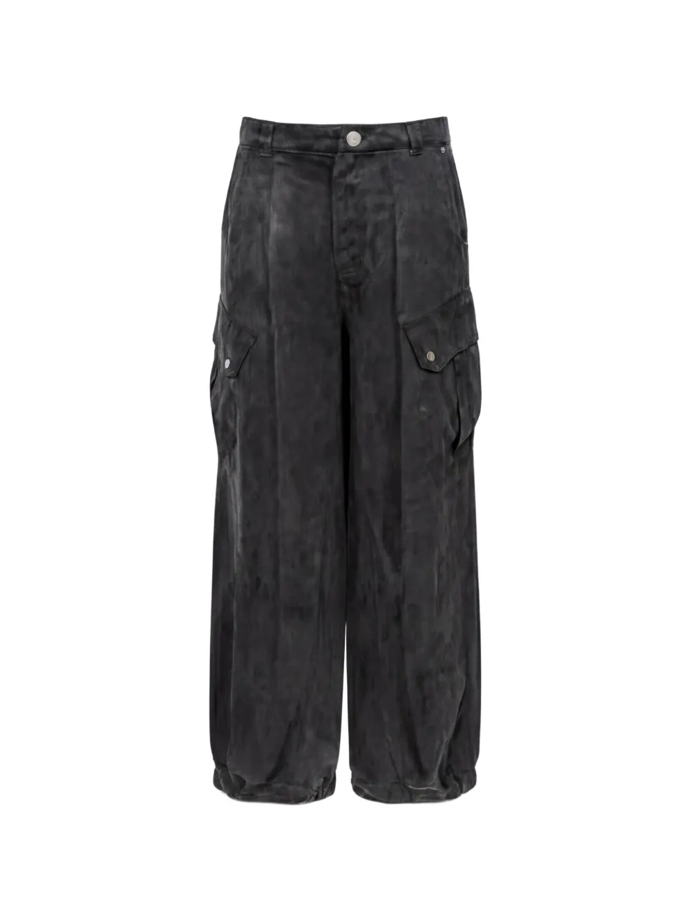 PINKO washed-effect cargo pants - Nero