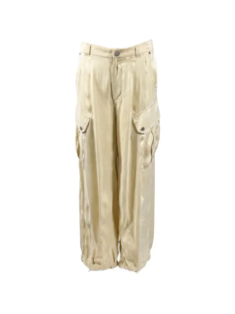 PINKO satin-finish cargo pants