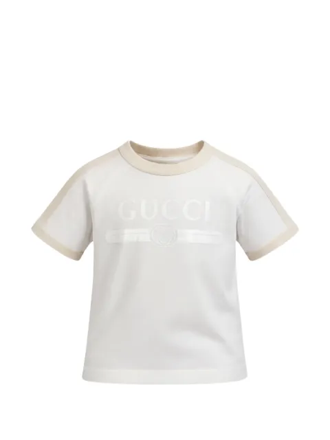 Gucci Kids logo-embossed raglan-sleeve T-shirt