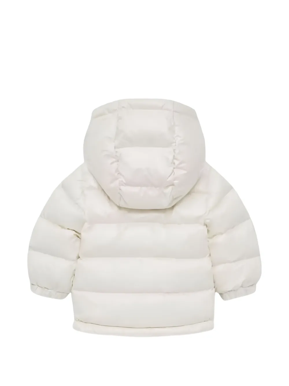 Moncler Enfant Mesles gewatteerd jack met capuchon Wit
