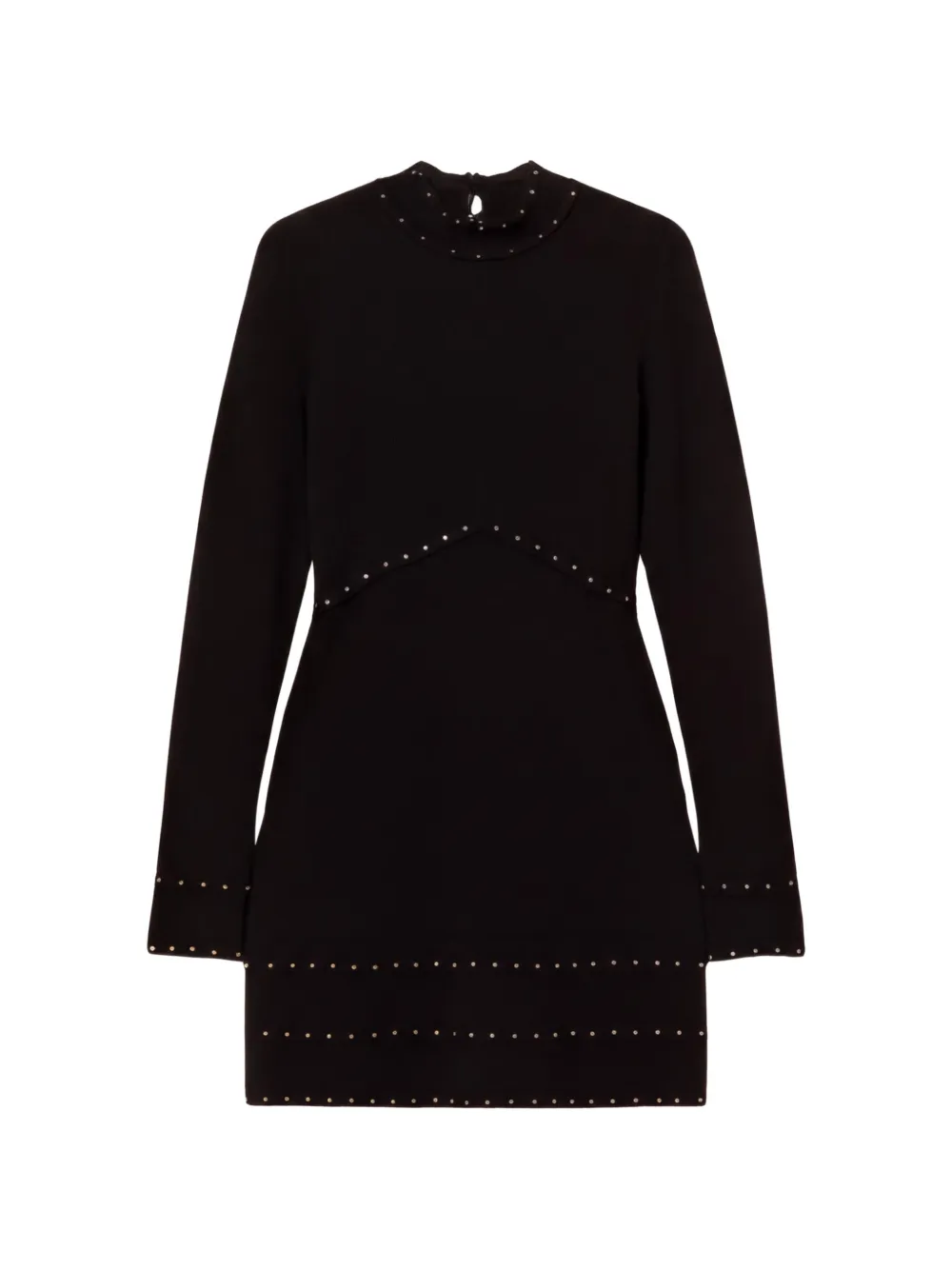TWINSET short knit dress with studs - Schwarz