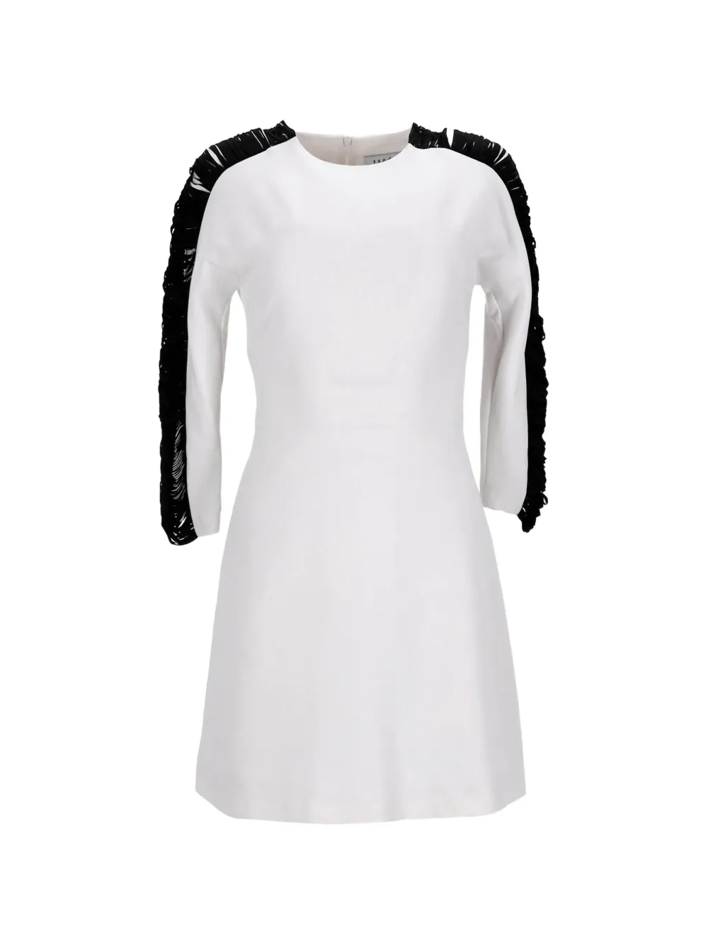 SANDRO fringe side-sleeve dress - White