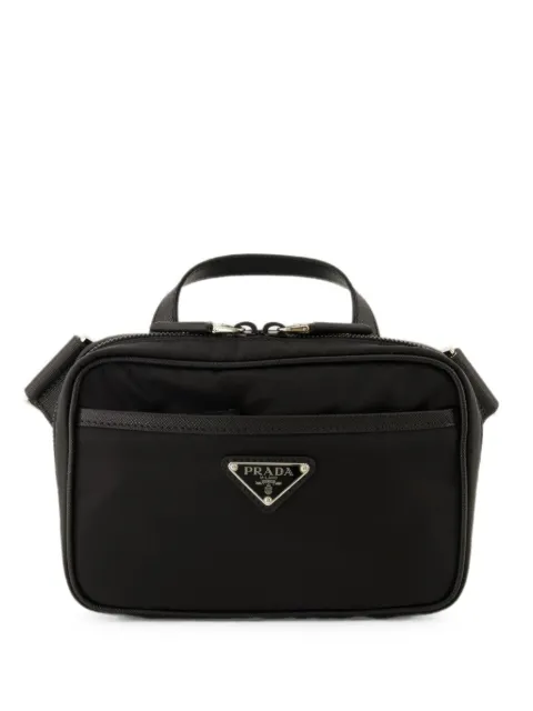 Prada Re-Nylon leather messenger bag