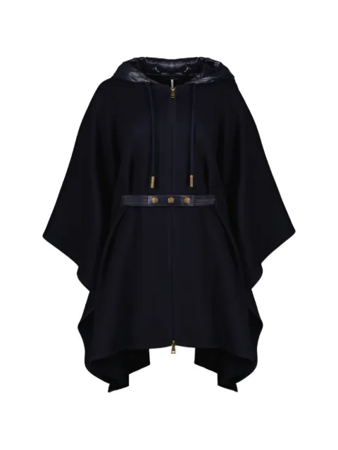 Moncler hooded belted cape