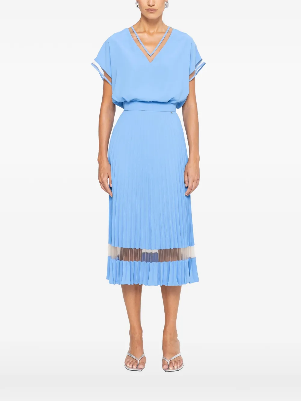 NISSA V-neck top - Blu