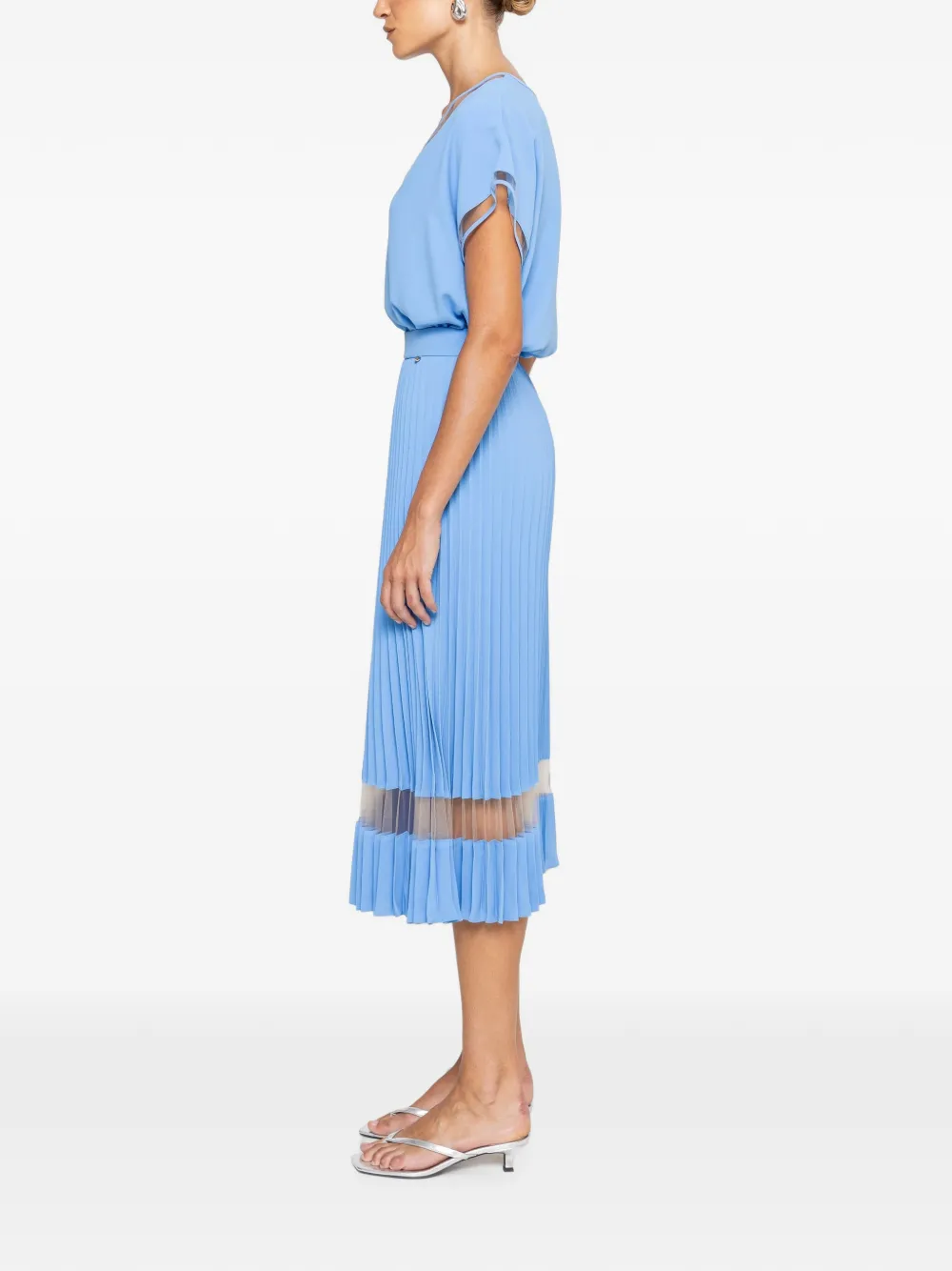 NISSA Top met V-hals Blauw