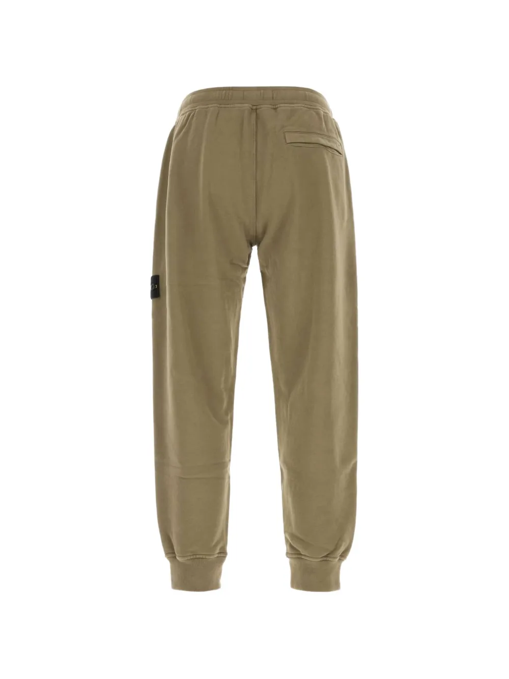 Stone Island 6200012 geborstelde fleece broek van biologisch katoen Groen