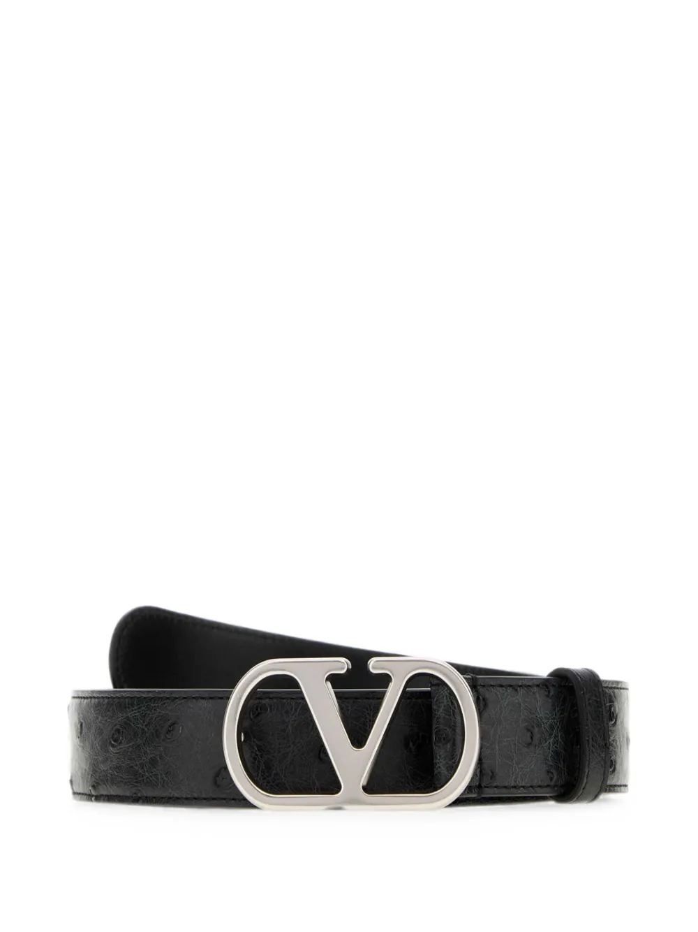 Valentino Garavani VLogo Signature leather belt - Schwarz