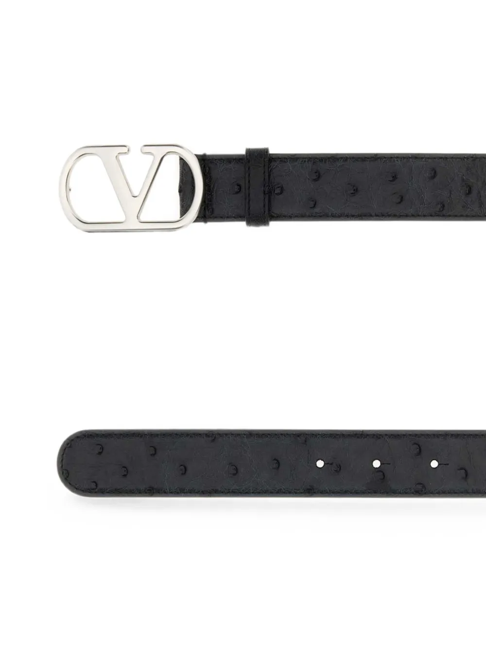 Valentino Garavani VLogo Signature leren riem Zwart