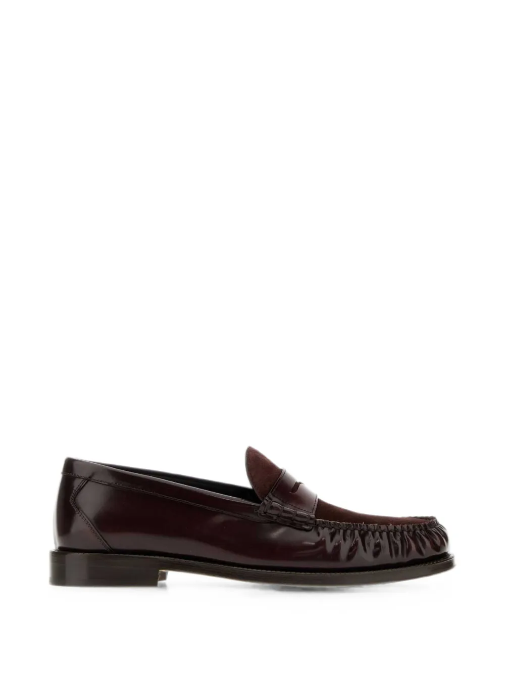 Brunello Cucinelli leather loafers - Rosso