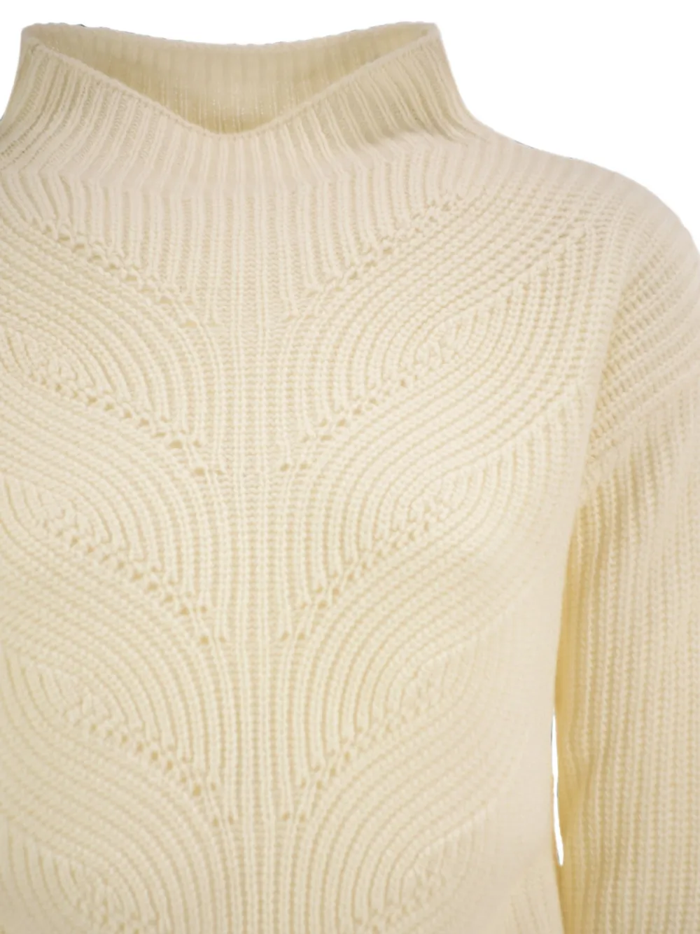 Herno Gebreide trui met hoge hals Beige