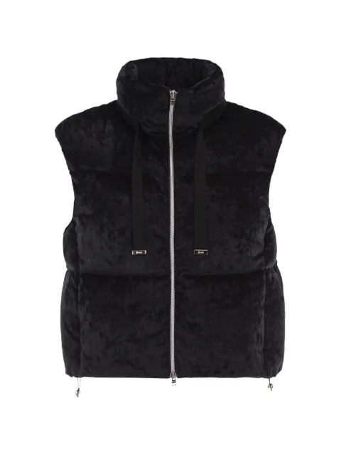 Herno velvet-effect padded gilet