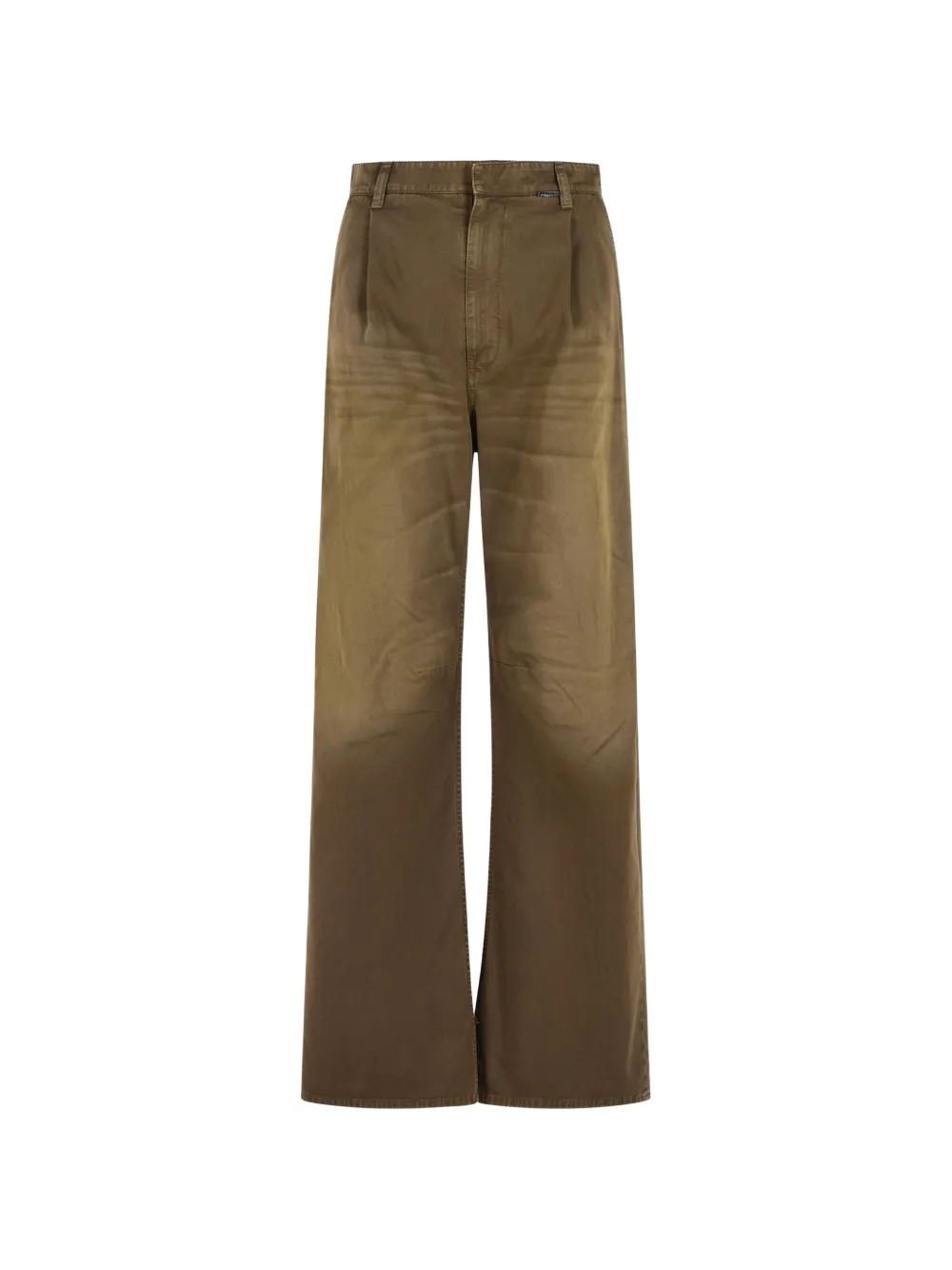 MM6 Maison Margiela pleated straight-leg jeans - Marrone