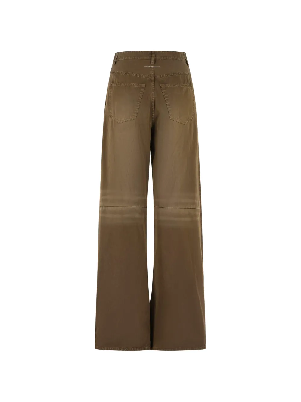 MM6 Maison Margiela pleated straight-leg jeans Bruin
