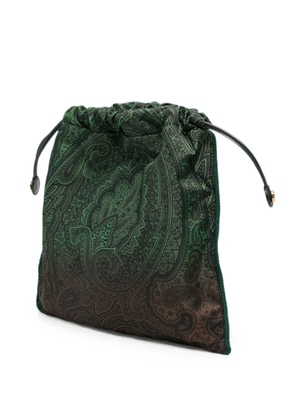 ETRO Rugzak met paisley-print en trekkoord Groen