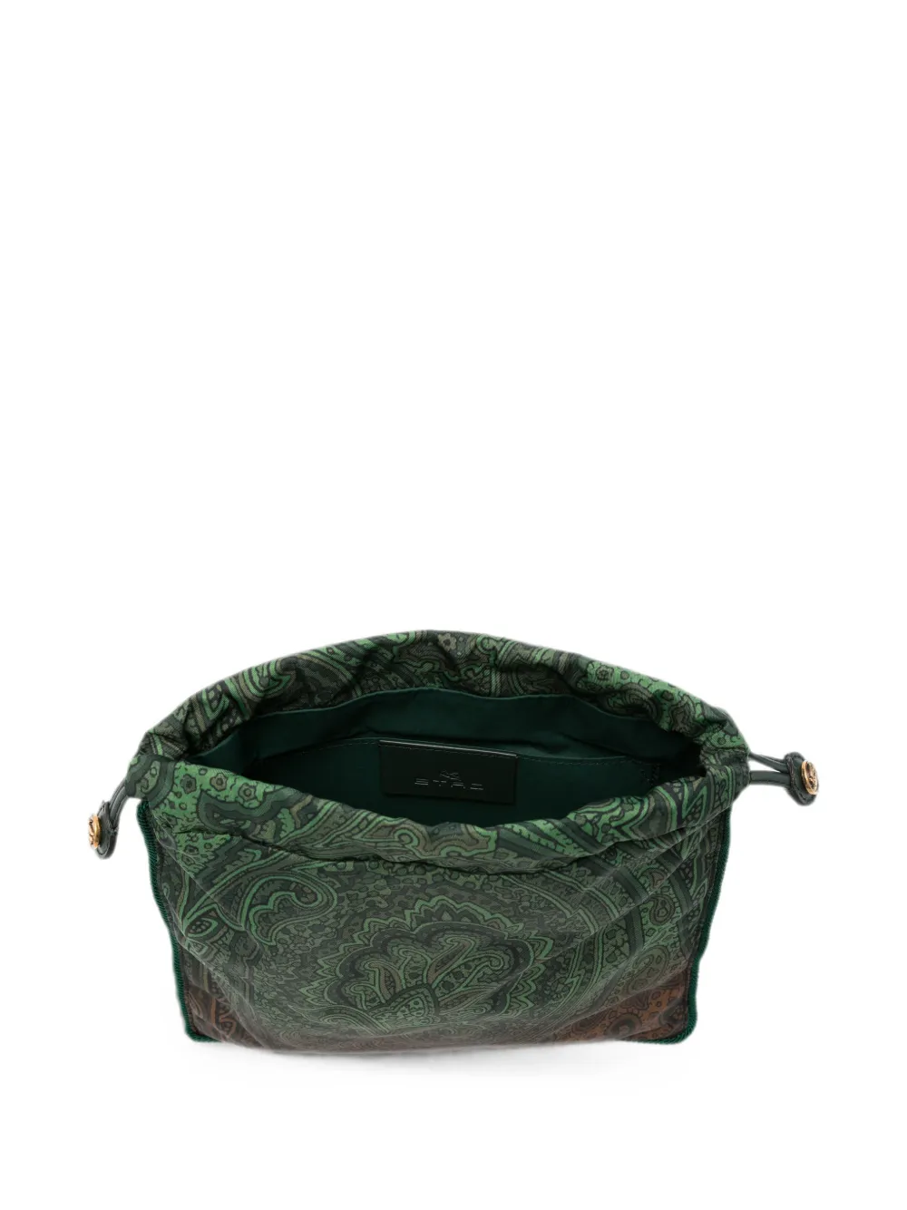 ETRO Rugzak met paisley-print en trekkoord Groen