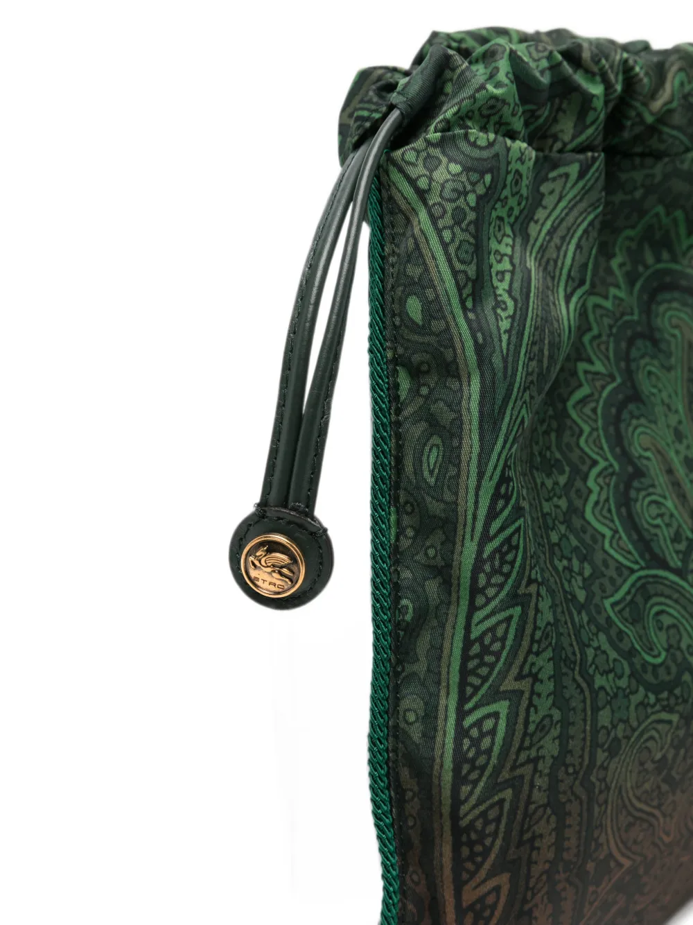 ETRO Rugzak met paisley-print en trekkoord Groen