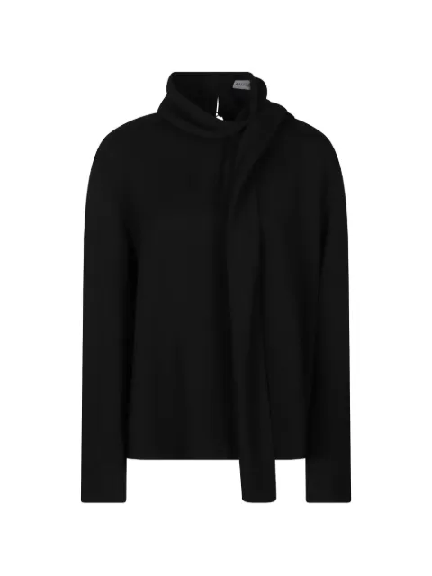 Balenciaga tie-neck crepe blouse