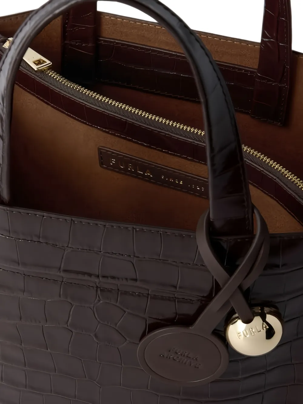 Furla Kleine Divide It shopper Bruin