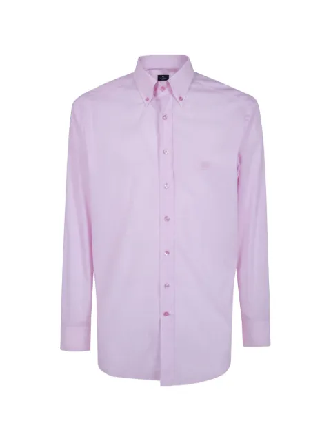 ETRO logo-embroidered button-down shirt