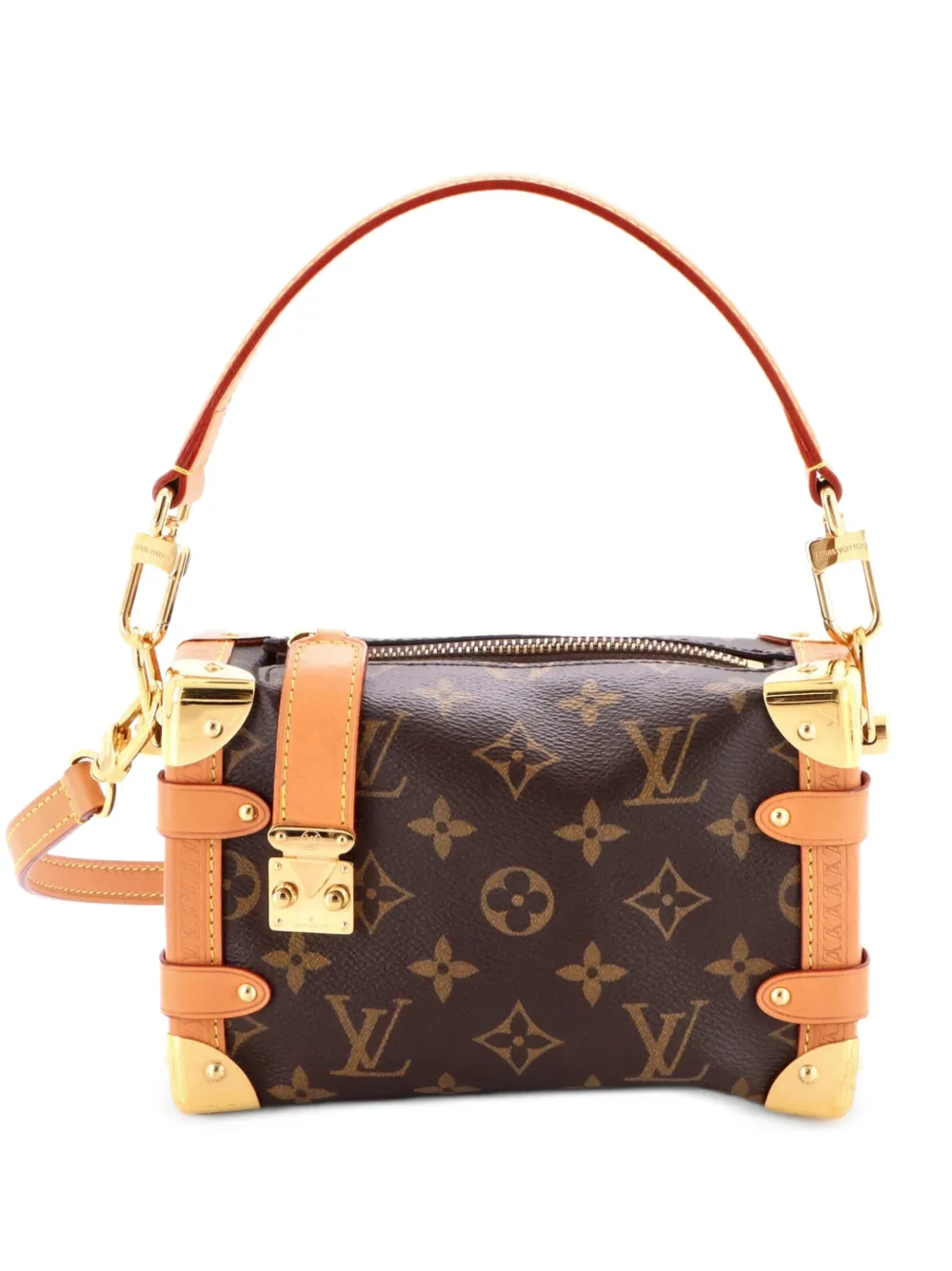 Louis Vuitton Pre-Owned Borsa a spalla Side Trunk PM in tela con monogramma - Marrone