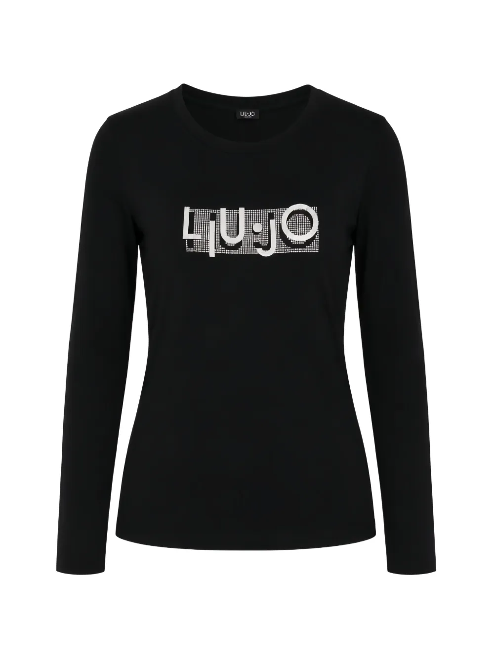 LIU JO logo-print long-sleeve T-shirt - Nero