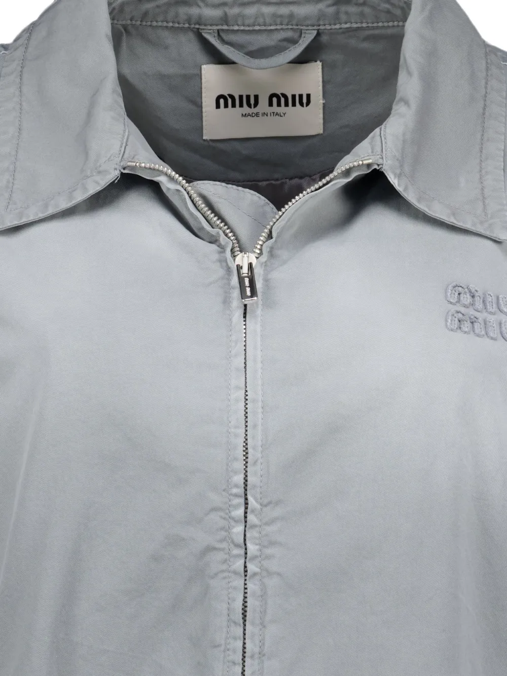 Miu Jack met geborduurd logo Grijs