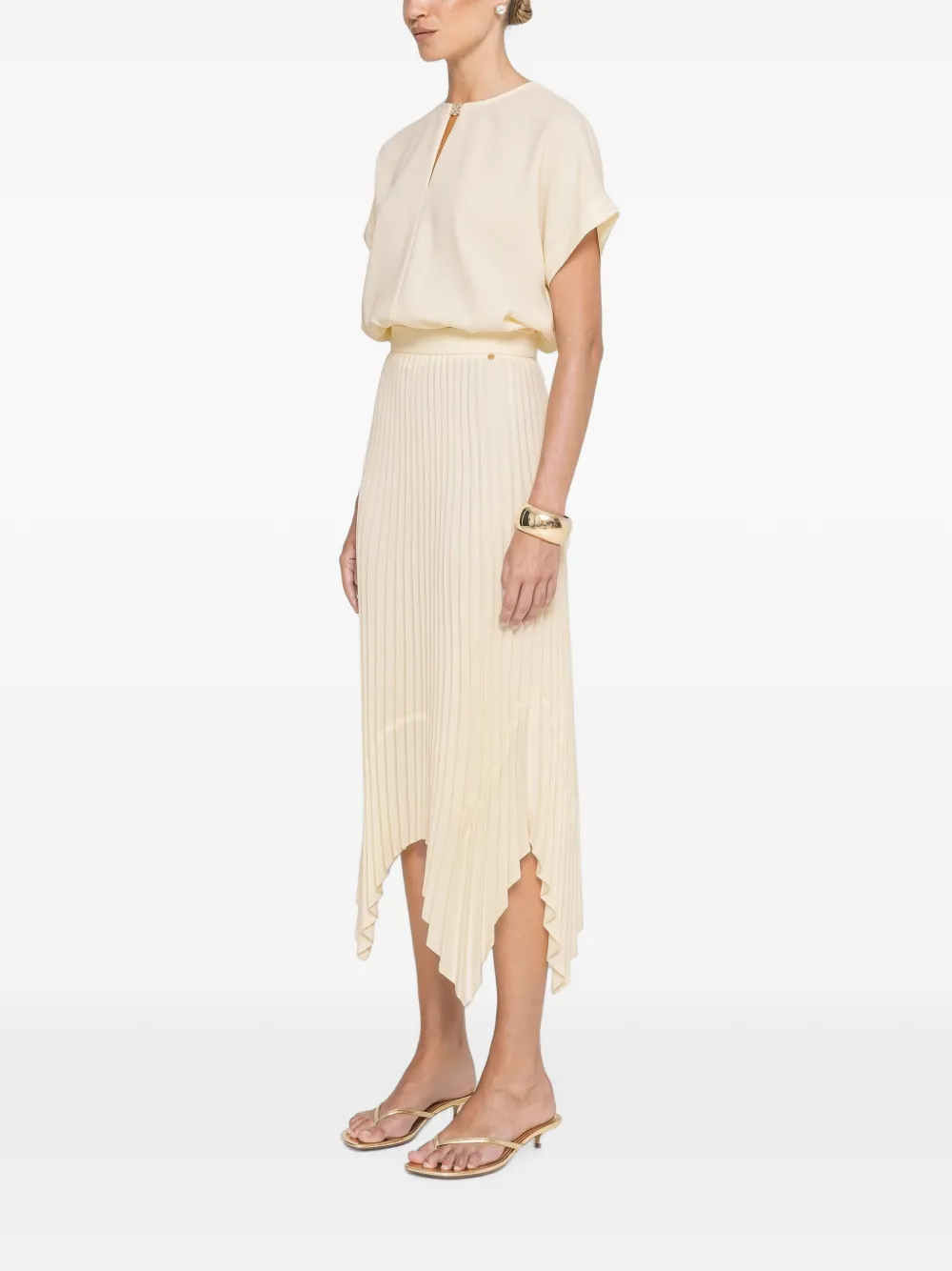 NISSA Top met korte mouwen Beige