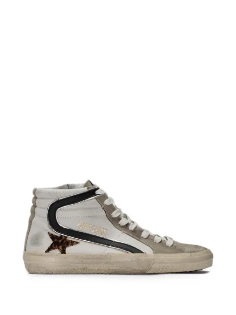 Golden Goose Slide leopard-print sneakers