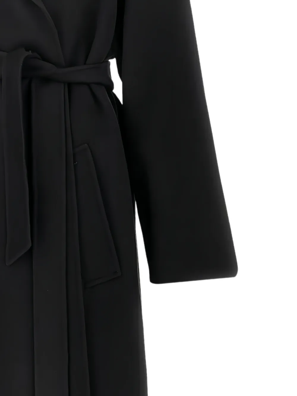 Weekend Max Mara Jas met enkele rij knopen en ceintuur Zwart