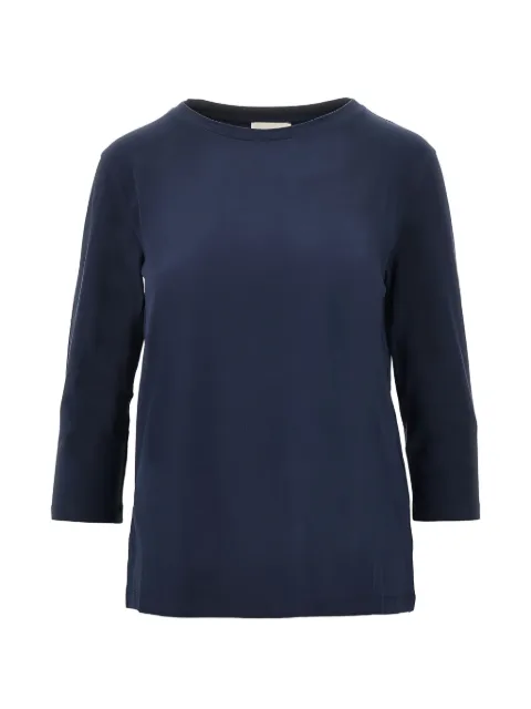 Weekend Max Mara playera de algodón - azul marino