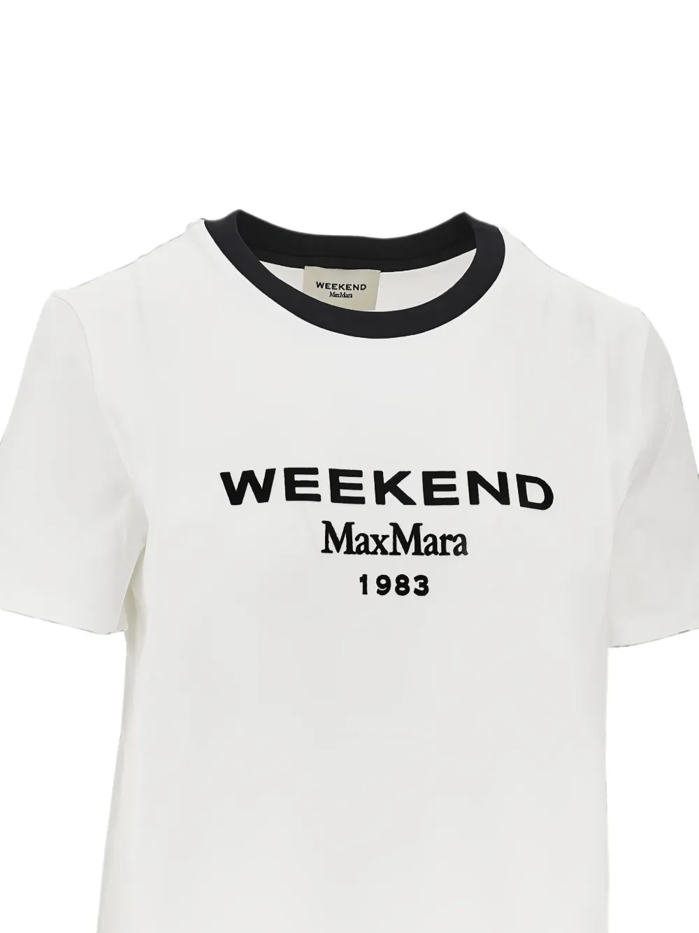 Weekend Max Mara T-shirt met logoprint Wit